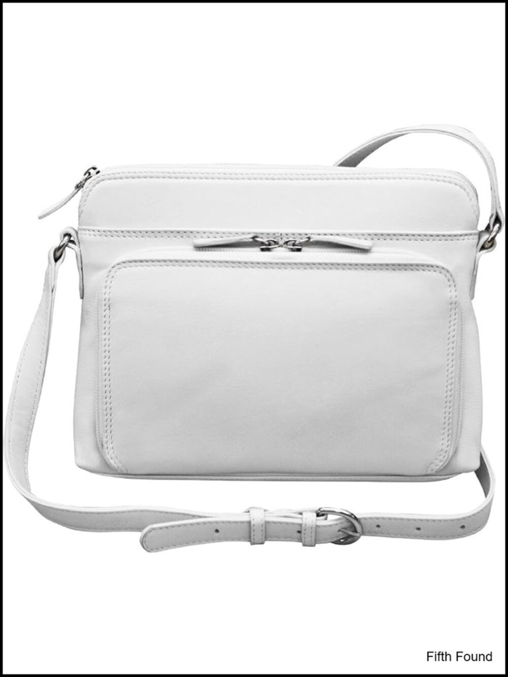 Genuine Leather Crossbody Bag RFID Blocking Shoulder Bag Adjustable Strap